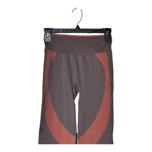 1916. PINK BY VICTORIA’S SECRET‎ COMPRESSION LEGGINGS SIZE SMALL BROWN/ORANGE - Picture 2 of 7